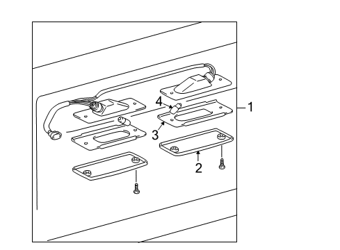 1999 Toyota 4Runner License Lamps Diagram