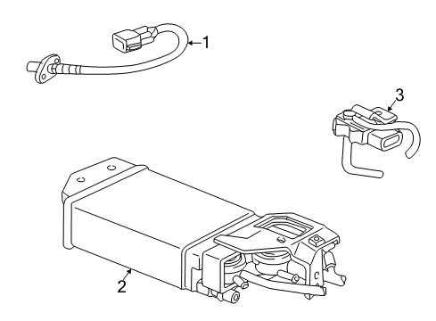 1998 Toyota Corolla Sensor Assembly, Vapor Pressure Diagram for 89460-12010
