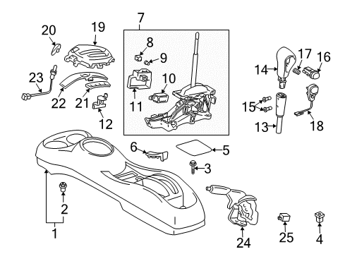 2004 Scion xA Gear Shift Control - AT Diagram