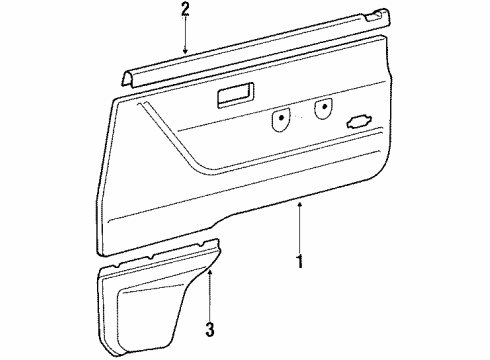 1989 Toyota Van Front Door Trim Diagram