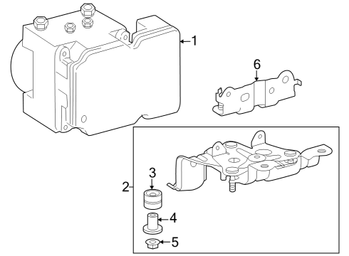 2025 Toyota Sequoia ABS Components Diagram