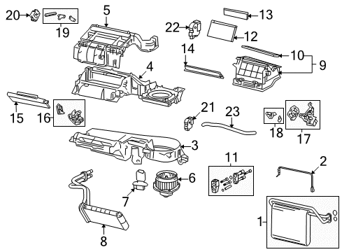 2012 Toyota Tacoma Blower Motor & Fan Diagram
