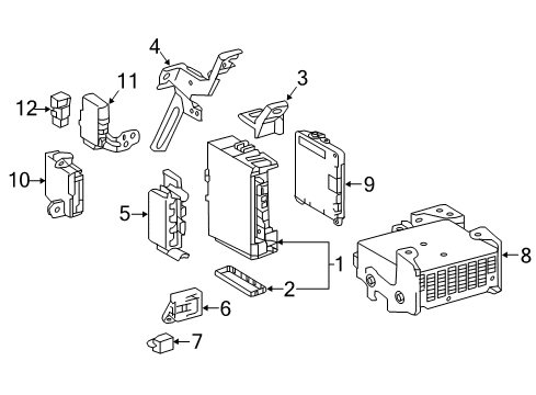 2023 Toyota Tacoma Electrical Components Diagram