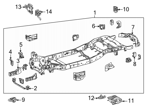 2025 Toyota 4Runner Frame & Components Diagram 2 - Thumbnail
