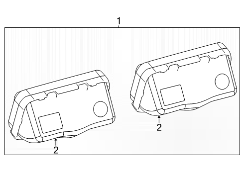 2025 Toyota Camry License Lamps Diagram