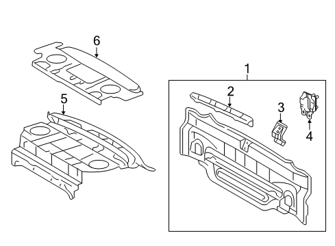 2012 Toyota Camry Rear Body Diagram