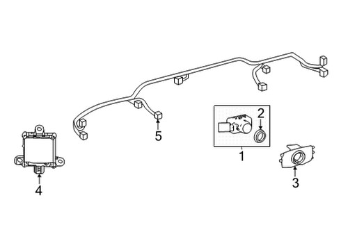 2025 Toyota Tundra Electrical Components - Rear Bumper Diagram