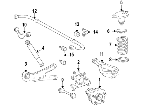 2017 Toyota Highlander Lower Control Arm - Rear Diagram