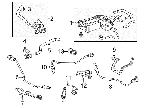 2012 Toyota Highlander By-Pass Hose Diagram for 16295-31010