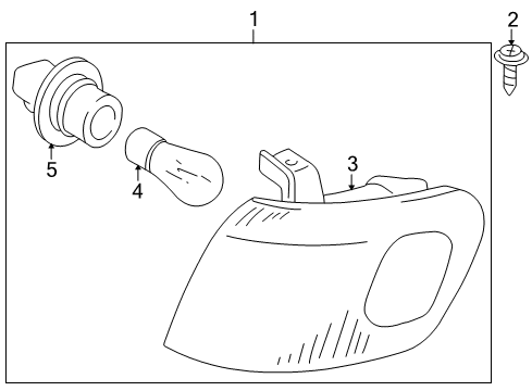 2001 Toyota Corolla Signal Lamps Diagram