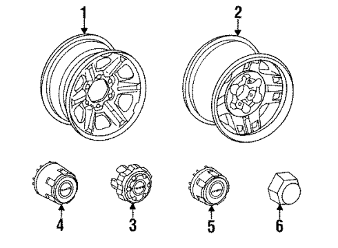 1994 Toyota Land Cruiser Wheels Diagram