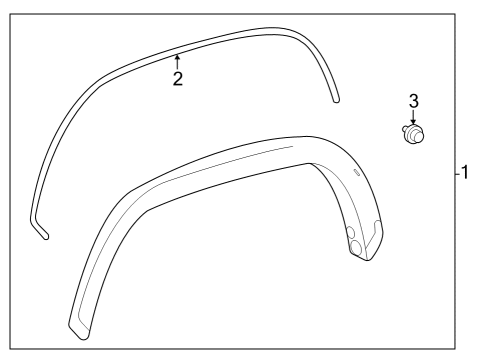 2025 Toyota Tundra Exterior Moldings - Pick Up Box Diagram 2 - Thumbnail