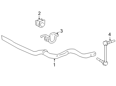 2013 Toyota FJ Cruiser Stabilizer Bar & Components Diagram 2 - Thumbnail