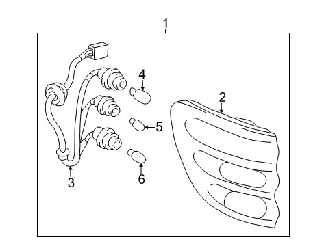 2002 Toyota Sequoia Bulbs Diagram 6 - Thumbnail