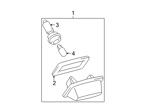 2000 Toyota Avalon License Lamps Diagram