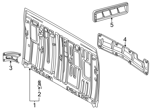 2025 Toyota Tacoma Back Panel Diagram