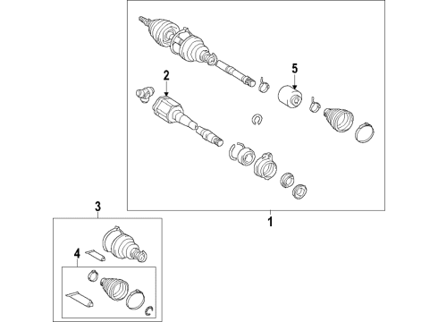 2024 Toyota Camry Front Axle Diagram