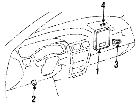 1998 Toyota Tercel Map Sensor Diagram for 89420-16090