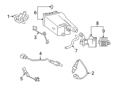2020 Toyota Avalon Vapor Canister Diagram 2 - Thumbnail