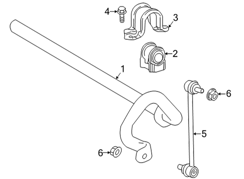 2024 Toyota Highlander Stabilizer Bar & Components Diagram 2 - Thumbnail