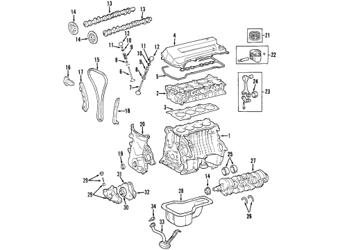 2006 Toyota Corolla Engine Mounting Diagram