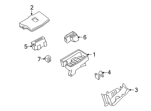 2014 Scion xB Fuse Holder Diagram for 82631-12030