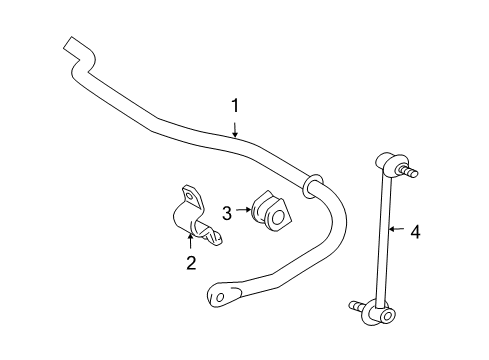 2006 Toyota Highlander Stabilizer Bar & Components Diagram 6 - Thumbnail