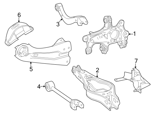 2024 Toyota bZ4X Upper Control Arm - Rear Diagram 2 - Thumbnail