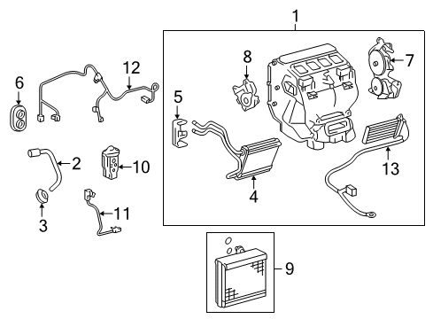 2016 Toyota Camry HVAC Case Diagram