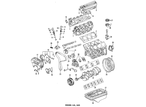 1990 Toyota Pickup Engine Parts Diagram 2 - Thumbnail