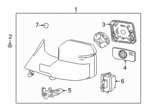 2024 Toyota Tundra Mirrors Diagram 2 - Thumbnail
