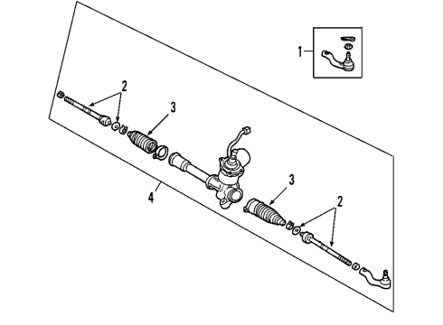 2009 Toyota Prius Steering Gear & Linkage Diagram 2 - Thumbnail