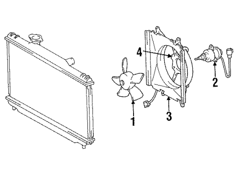 1994 Toyota Camry Cooling Fan Diagram 4 - Thumbnail