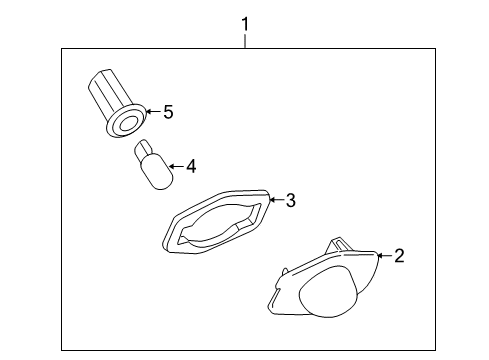 2010 Scion xB Lens, Rear Diagram for 81271-12521