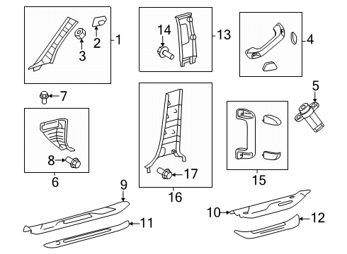 2025 Toyota Tundra Interior Trim - Cab Diagram 3 - Thumbnail