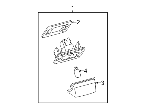 2013 Toyota Avalon License Lamps Diagram