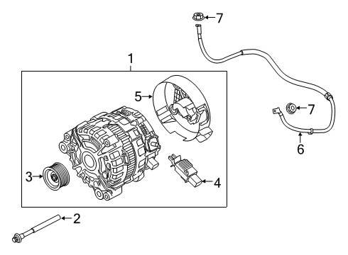 2025 Toyota GR Supra Alternator Diagram 2 - Thumbnail
