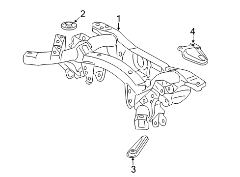 2015 Toyota RAV4 Suspension Mounting - Rear Diagram
