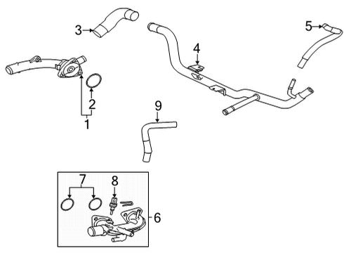 2020 Toyota Highlander Hoses, Lines & Pipes Diagram