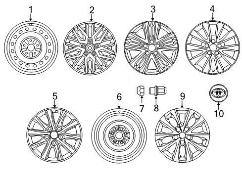 2016 Toyota Camry Wheels Diagram 2 - Thumbnail