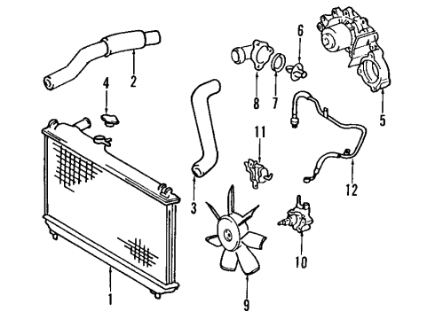 1994 Toyota Camry Cooling Fan Diagram 5 - Thumbnail