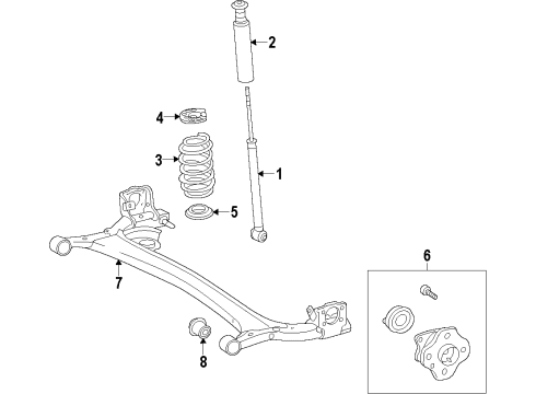 2017 Toyota Prius C Rear Axle Diagram