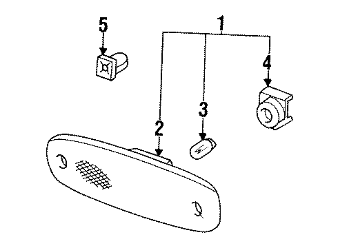 1994 Toyota Supra Side Marker Lamps Diagram