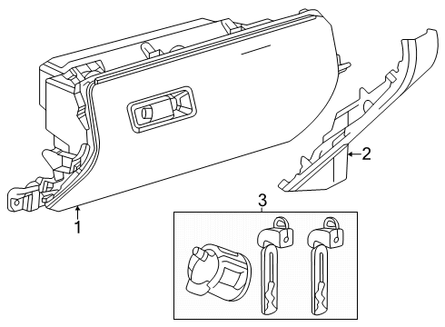 2025 Toyota Tacoma Glove Box Diagram