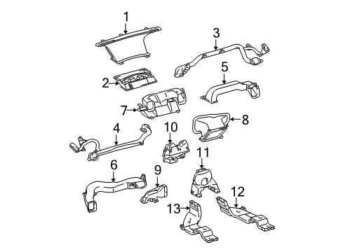 2009 Toyota Prius Ducts Diagram