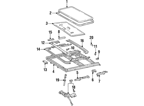 1997 Toyota Corolla Sunroof Diagram