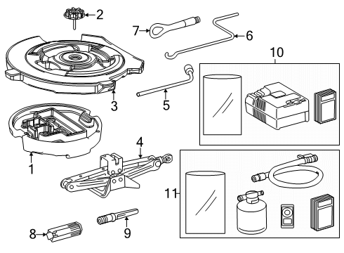 2025 Toyota Crown Signia Jack & Components Diagram