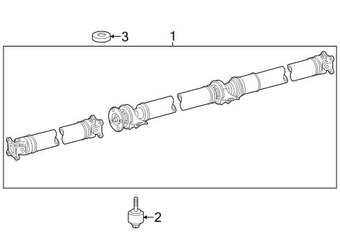 2025 Toyota Grand Highlander Rear Propeller Shaft Diagram