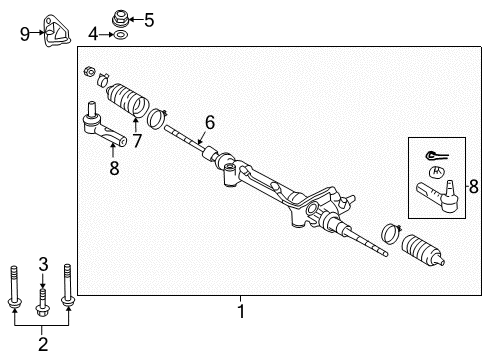 2014 Toyota Land Cruiser Steering Gear & Linkage Diagram