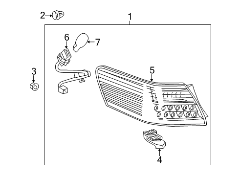 2010 Toyota Camry Combination Lamps Diagram 2 - Thumbnail